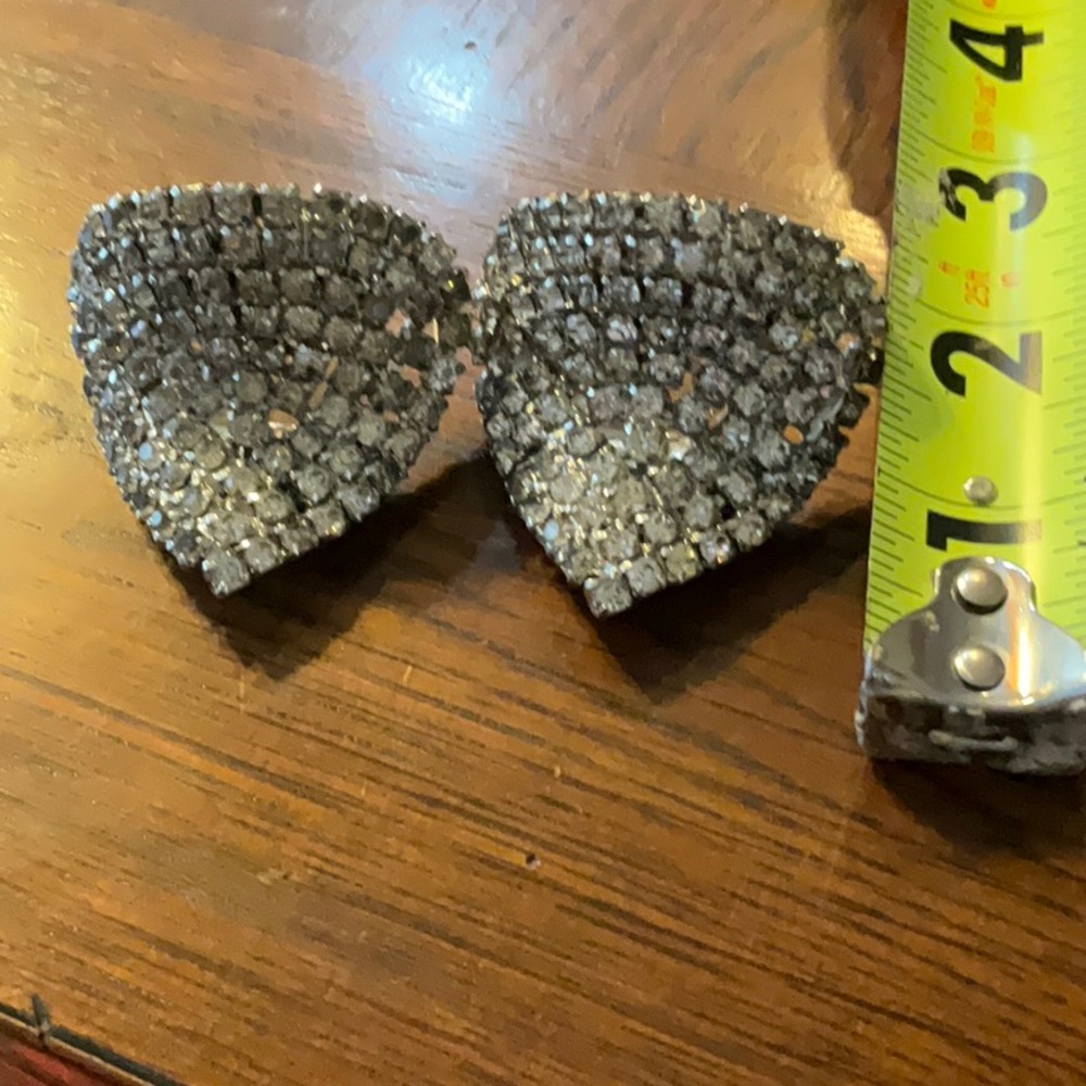 Vintage Musi Rhinestone Shoe Clips - Picture 8 of 9